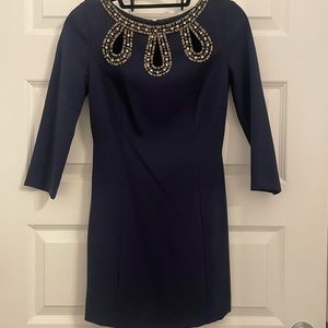 Lilly Pulitzer - Keyhole Embellished 3/4 Sleeve Dress